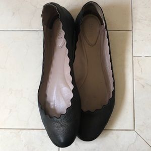 Chloe Lauren Ballet Scalloped Flats